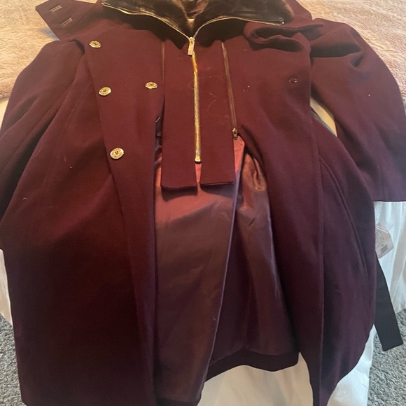 Women’s coat XXL coat with faux fur soft collar - Picture 3 of 5